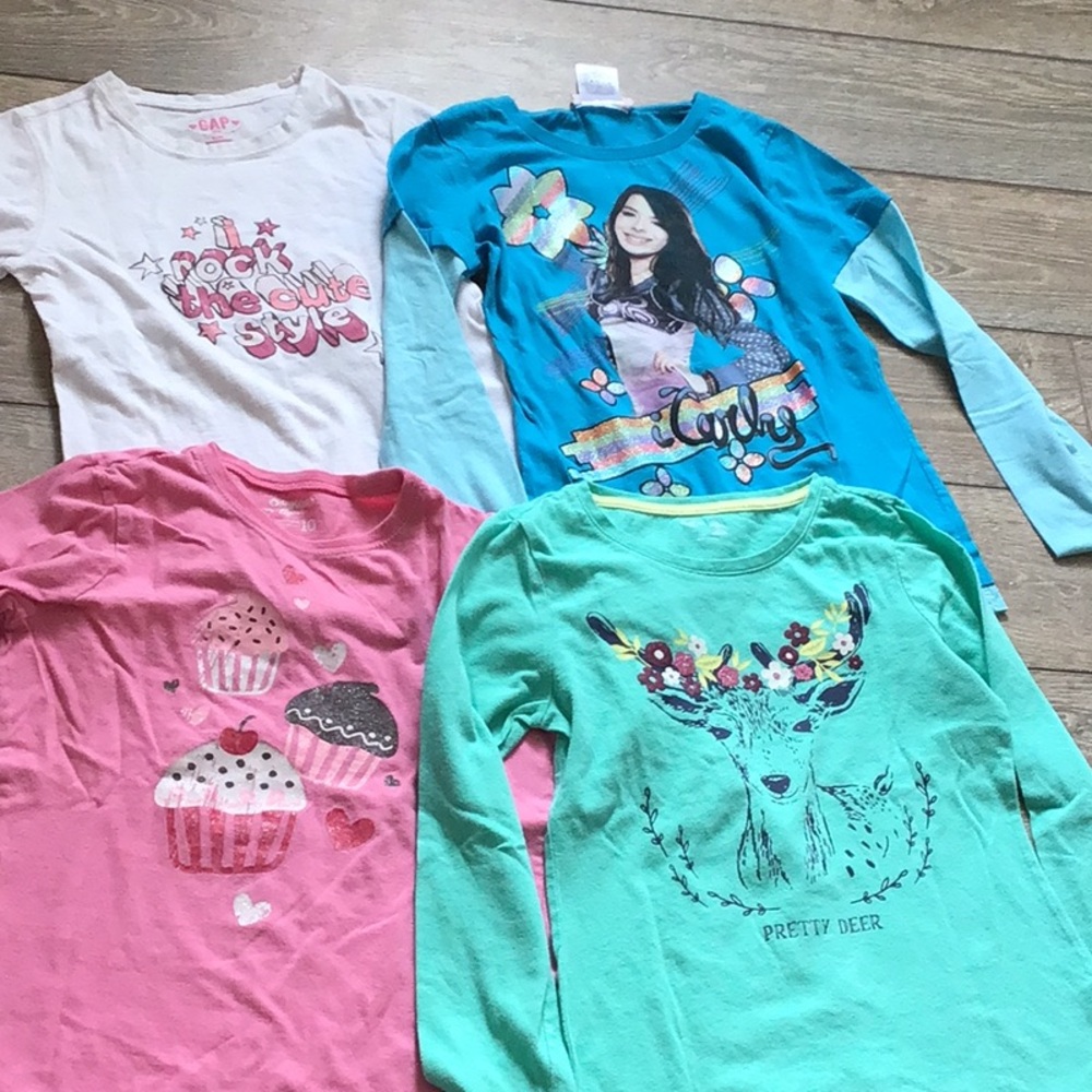 Colorful Kids Long Sleeve Shirts Set